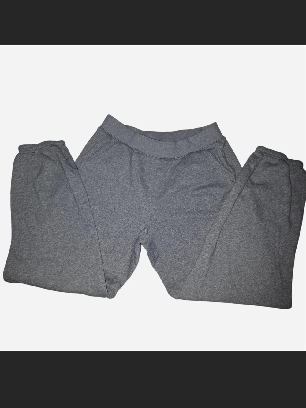 Athletic Works  Gray Jogger Sweatpants - Comfortable Everyday Bottoms Size Small